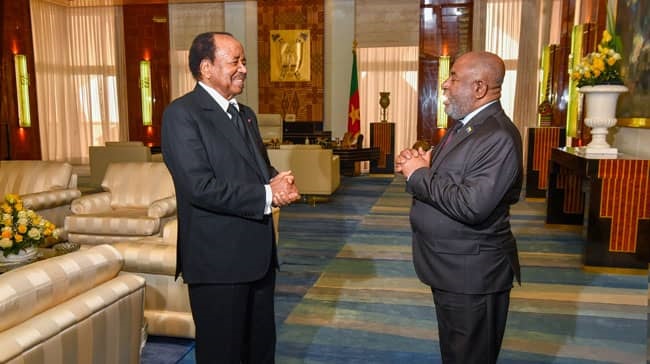  Cameroun- Diplomatie : Le président Paul Biya reçoit son homologue comorien