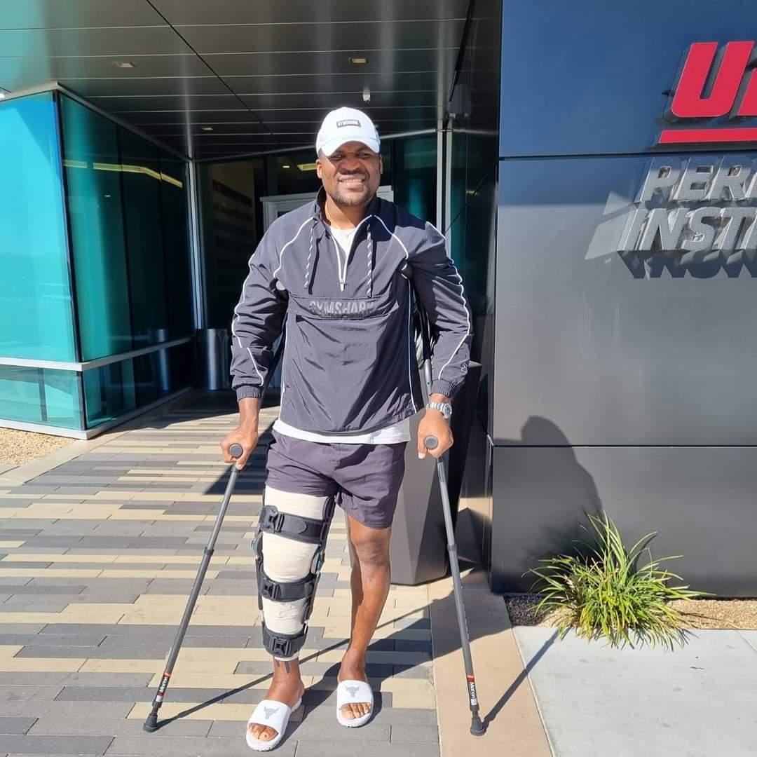 Le champion du monde des poids lourds de l'UFC Francis Ngannou