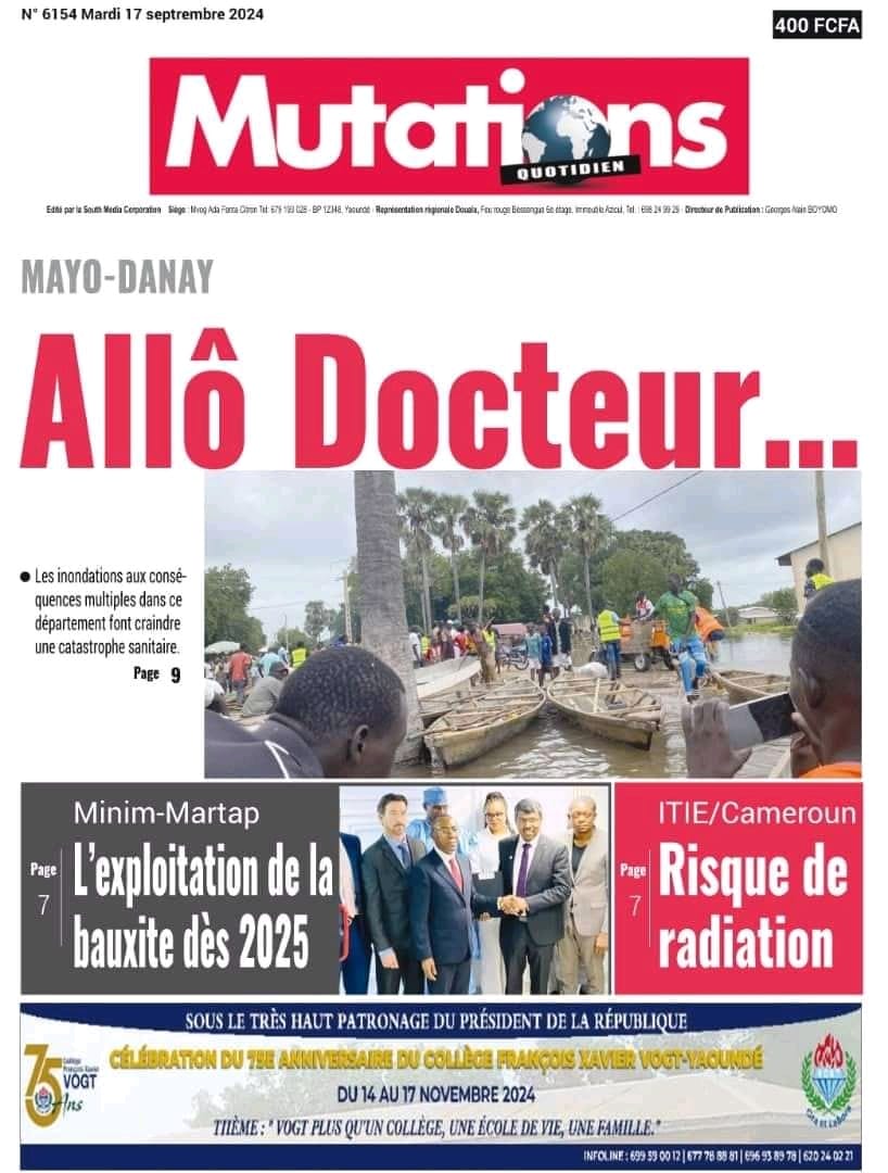 Cameroun : Revue de presse du 17 septembre 2024.