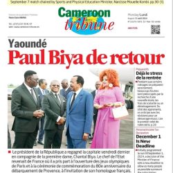 Cameroun : revue de presse du 26 août 2024